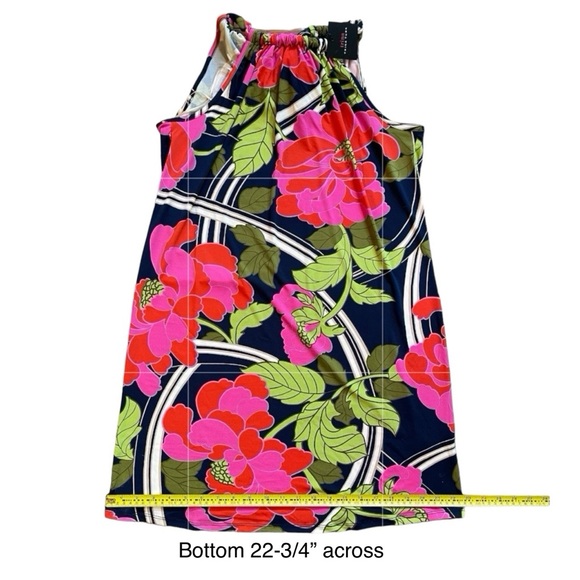 NWT Trina Turk Juju Floral Swirl Halter Mini Dress. Size Medium - Picture 11 of 14